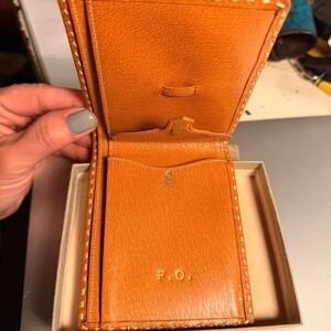 Vintage Mark Cross leather wallet !brand new!